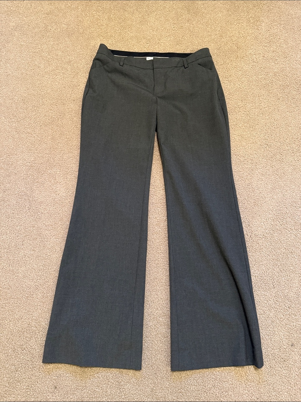 GAP Charcoal Gray Boot-Cut Dress Pants